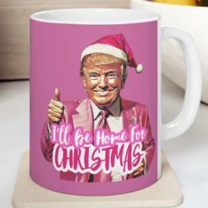 Trump Christmas Ceramic Mugs: The Perfect Pink Merry Xmas Gift 4 Funny Pink Merry Xmas Gift, Trump Christmas Ceramic Mugs1