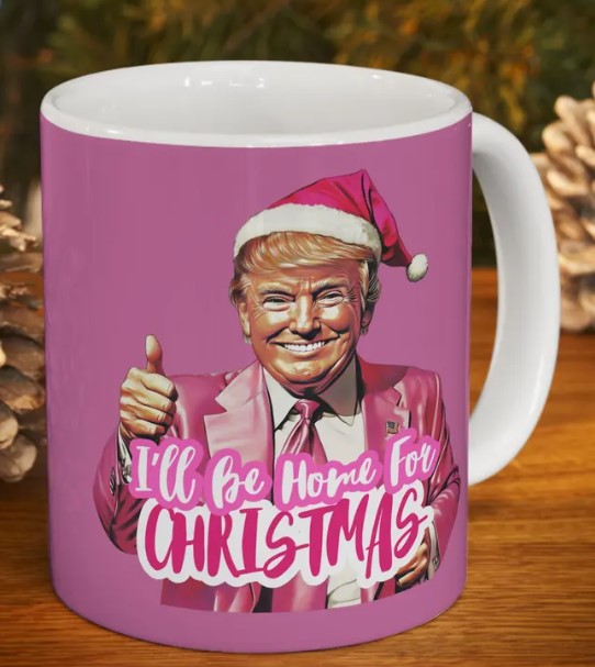 Trump Christmas Ceramic Mugs: The Perfect Pink Merry Xmas Gift 8 Funny Pink Merry Xmas Gift, Trump Christmas Ceramic Mugs2