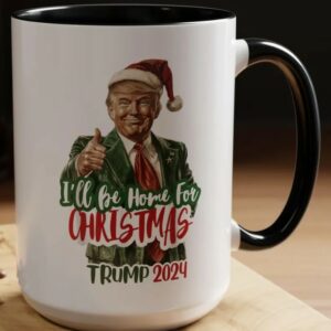 Celebrate the Holidays with Our Festive "I'll Be Home for Christmas" Tea Cup for Republican Patriots 7 I'll Be Home for Christmas Tea Cup, Republican Mugs3