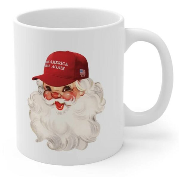 Keep Christ in Christmas Make America Great Again Cup Trump Santa Western Santa Mugs2