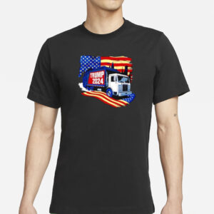 Show Your Patriotism: Official Trump 2024 Garbage Truck American Flag Shirts 5 Official Trump 2024 Garbage Truck American flag shirts1
