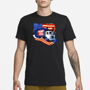 Show Your Patriotism: Official Trump 2024 Garbage Truck American Flag Shirts 6 Official Trump 2024 Garbage Truck American flag shirts2