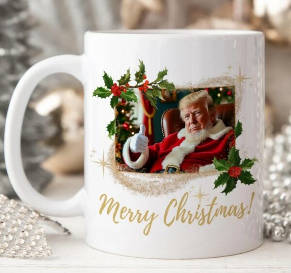 Santa Claus Trump Mug, Trump Christmas 2024 Mug