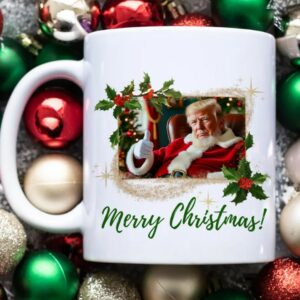 Santa Trump Mug: Celebrate Christmas 2024 with the 45th President 6 Santa Claus Trump Mug, Trump Christmas 2024 Mug2