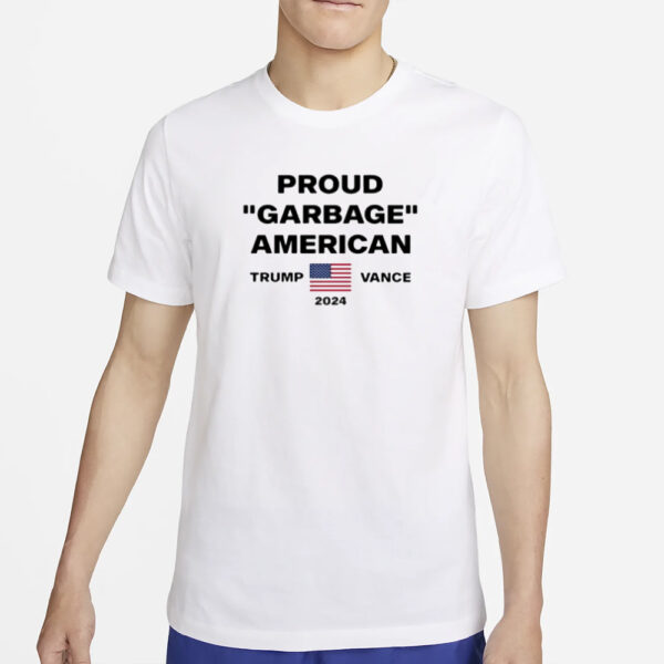 Townhall Media Proud Garbage American Trump Vance 2024 US Flag shirts