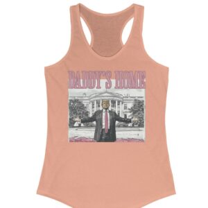 Trump 2024 Daddys Home White House Racerback Tank Shirt US