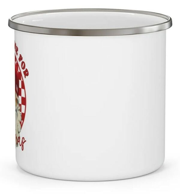 Trump Christmas Mug, I’ll be home for Christmas Trump Santa Claus Campfire Mug2