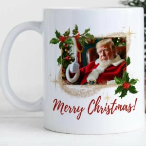 Celebrate the Holidays with the Trump Santa Claus Christmas Mug 6 Trump Christmas Mug, Santa Claus Trump Mugs1