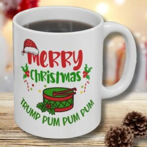 Trump Christmas Mug, Trump Pum Pum Pum 2024 Mug