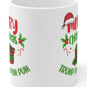 Trump Christmas Mug: Pum Pum Pum 2024 5 Trump Christmas Mug, Trump Pum Pum Pum 2024 Mug2