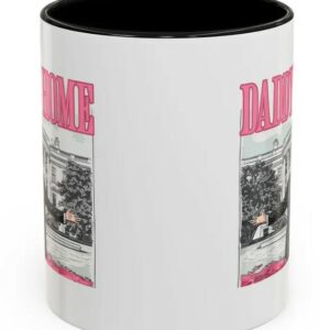 Trump Daddy's Home: Retro White House Pink Mug 7 Trump Daddy’s home pink mug Retro trump white house mug2