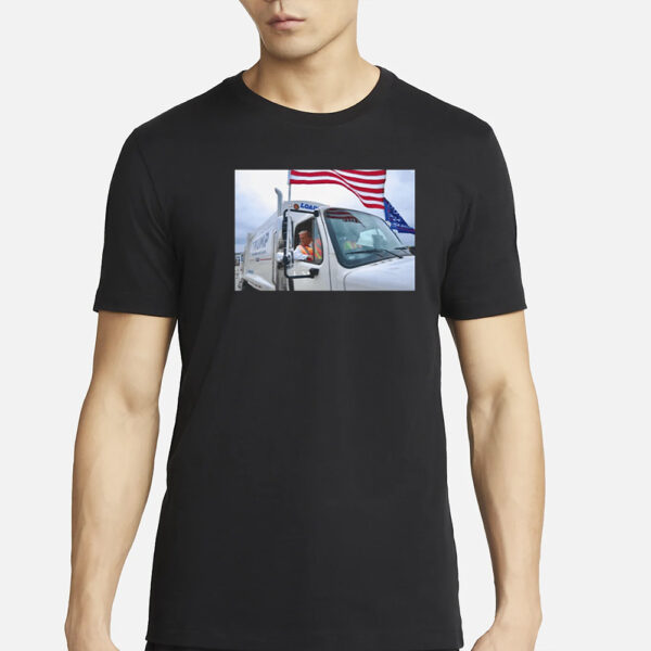 Trump Garbage Truck Funny 2024 T-Shirt