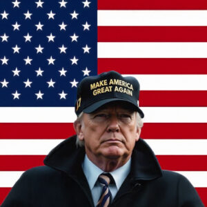 Trump Gold MAGA 45-47 Patriotic Hat 13 Trump Gold MAGA 45-47 Hats