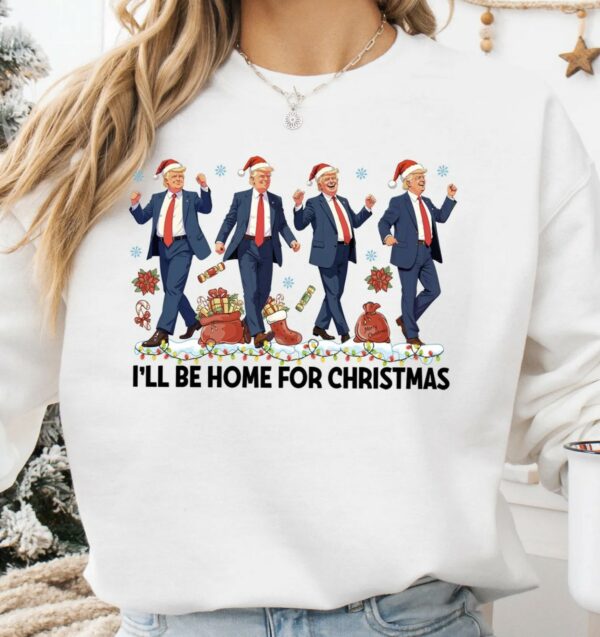 Trump I'll Be Home For Christmas 2024 T-Shirts