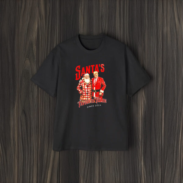 Trump Santa’s favorite felon Christmas since 2024 shirt1