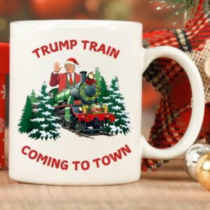 Trump Train, Trump Christmas Lights, Election 2024, Donald Trump Mugs