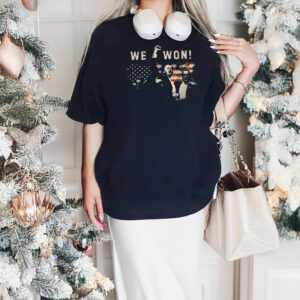 Trump 2024-2025: We Won! Presidential Victory T-Shirt 6 Trump Vance We Won Shirt, Trump Wins , President 2024 2025 T-shirt2