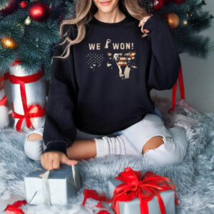 Trump 2024-2025: We Won! Presidential Victory T-Shirt 7 Trump Vance We Won Shirt, Trump Wins , President 2024 2025 T-shirt3