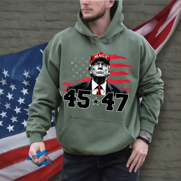 MAGA 45 47 Trump Inauguration Day Sweatshirt