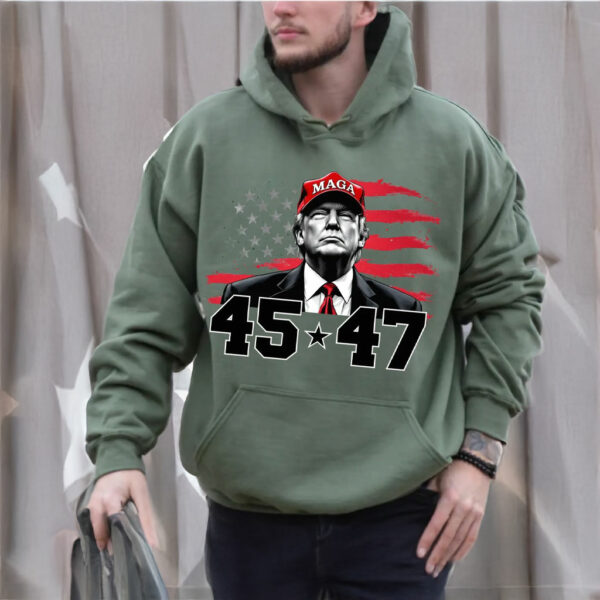 MAGA 45 47 Trump Inauguration Day Sweatshirt